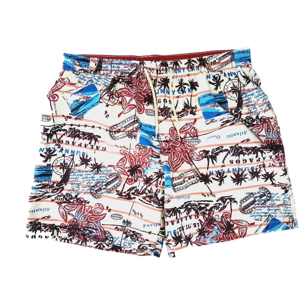 Caribbean Joe Mens Size XXL Swim Trunks Board Shorts Summer Ocean Multicolor
